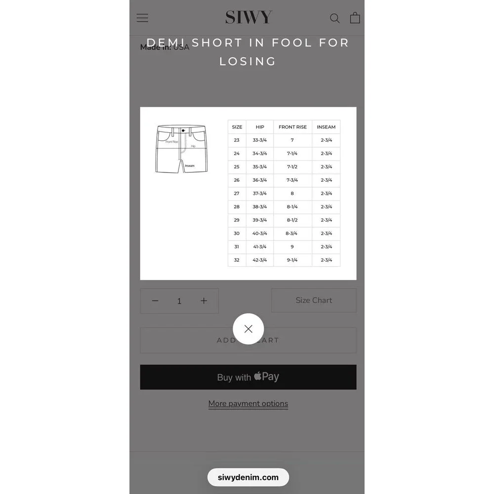 Siwy DEMI HIGH-WAIST BACK ZIP Shortie SHORT FOOL FOR LOSING Light Wash Sz 27 - Picture 11 of 11